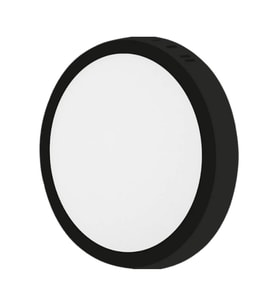 CATA CT-5235 18W Panel LED Armatür Siyah Yulvarlak Sıva Üstü Metal Kasa Beyaz Işık 6400K