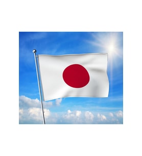 Japonya Bayrağı Premium Raşel Kumaş 100x150 cm