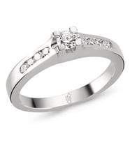 Romeo Pırlanta 0.20 Ct Tektaş Yüzük RM8003 (Çok Renkli)