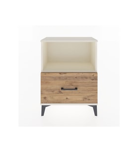 Arges Komodin Tek Raflı Tek Çekmeceli 60x30x80 Aytaşı-Çam