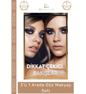 3'ü 1 Arada Göz Makyajı Seti - Eyeliner, Maskara, Kalem (eM)