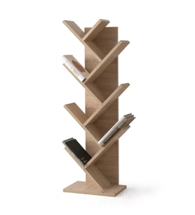 Modern Zikzak 10 Raflı Kitaplık 60x36x156 (Bej)