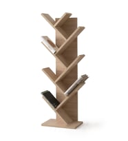 Modern Zikzak 10 Raflı Kitaplık 60x36x156 (Bej)