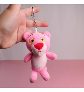 Pembe Panter Peluş Anahtarlık ve Çanta Süsü