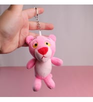 Pembe Panter Peluş Anahtarlık ve Çanta Süsü