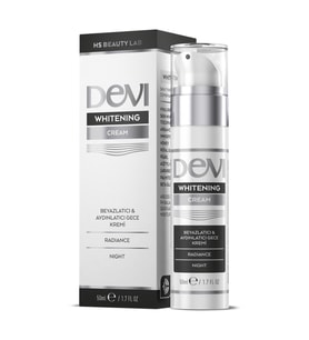 Devi Whitening Cream 50ml Yoğun Nemlendirme Etkili Cilt Beyazlatıcı Krem