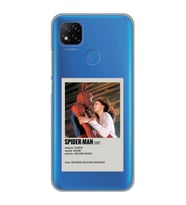 Redmi 9C / Redmi 10A Uyumlu Spider Man Minimalist Poster Desenli Şeffaf Telefon Kılıfı