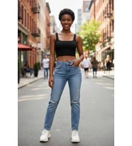 Giyim Kadın Siyah Kalın Askılı Crop Top Büstiyer Esnek Kumaş Şık Basic Kadın Üst Giyim