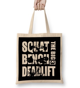 Squat Bench Deadlift Powerlifting Bodybuilding 01 Bez Çanta Uzun Saplı