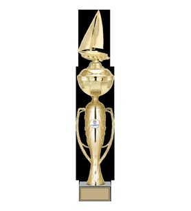 ODAK KUPA - Figürlü Kupalar - Yelken Figürlü Kupalar FG-071 A - 57 cm