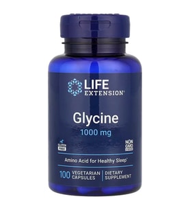 Glycine 1000 mg 100 Kapsül -Amino Acid for Healty Sleep