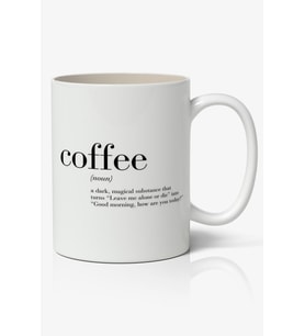 Coffee (Kahve) Tasarımlı Kupa Bardak Baskılı Kahve Kupa Bardak