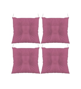 Gül Kurusu Pofidik Kare Sandalye Minderi 4'lü 40 X 40 Cm