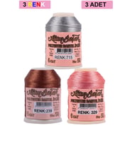 Northcity 3 Adet Altınbaşak Oya ve Dantel İpi 20 gr - Royaleks - No: 239 - 329 - 715