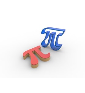 Pi Sayısı PC Şeker Hamuru ve Kurabiye Kalıbı