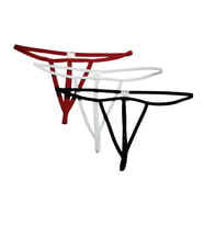 ASM1266 Kadın 3 Lü Renkli Özel Bölgesi 3 Serit Tanga String