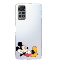 Xiaomi Redmi Note 11s Uyumlu Kamera korumalı Kapak Mickey Mouse Tasarımlı  Şeffaf Kılıf