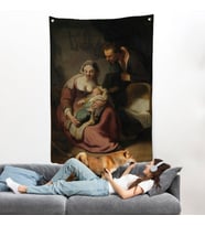 Rembrandt - Kutsal Aile Duvar Örtüsü - The Holy Family-7431