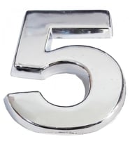 Cemax Krom Yapışkanlı 5 Rakamı 5 cm