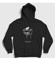 Presmono Unisex Siyah Metal Mask Rap Mf Doom Kapüşonlu Sweatshirt 454750tt