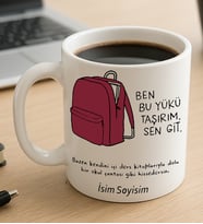 Komik - Esprili Kupaa Bardakk Okul Çantası Yazılı Komik Kupaa Bardakk