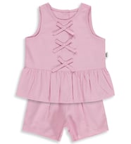 Civil Baby Çiçek Nakışlı 6-18 Ay Takım - Pembe