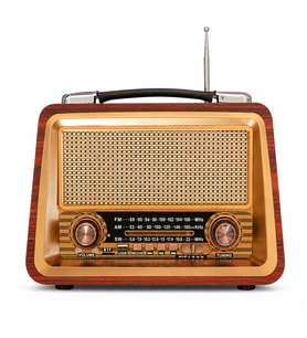Ultratekno R-2066BT Nostaljik Bluetooth Radyo Şarjlı FM AM SW USB TF Kart Type-C