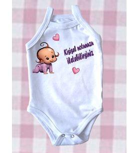 NSR Tasarım Kişiye Özel Not Yazılabilen Baba Anne Dayı Amca Teyze Hala Yazılı Baskılı Bebek Body Zıbın