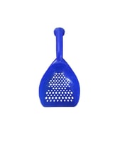 Jumbo Kedi Kumu Küreği 04804  30 cm Güçlendirilmiş Sert Plastik Elek (6 Renk) (Mavi)