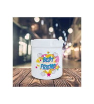Best Friend Yazılı Küllük Pop Art Baskılı Kül Tablası K-112