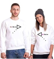Tshirthane My Love Ok Sevgili Kombinleri Sweatshirt Kombini (Tek Ürün Fiyatıdır.)