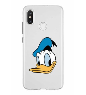 Xiaomi Mi 8 Uyumlu Kapak Donald Duck Tasarımlı Şeffaf Silikon Kılıf