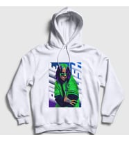 Presmono Unisex Beyaz Green Billie Eilish Kapüşonlu Sweatshirt 154307tt