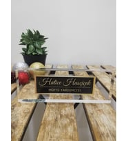 Kristal Masa İsimliği İsimlik Ofis İsimliği Yönetici İsimliği Kristal İsimlik