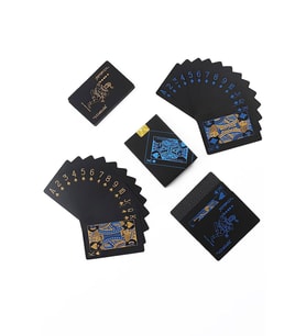 Siyah Gold iskambil Kağıdı Plastik Su Geçirmez Oyun Kağıdı cin953sr
