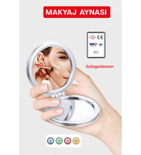 Cep Çanta Makyaj Aynası Katlamalı