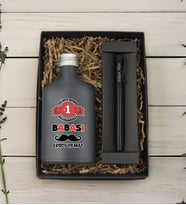 BK Gift Kişiye Özel İsimli Baba Temalı Antrasit Tasarım Cam Şişede Kolonya 200 ml & Siyah Metal Roller Kalem ve Hediye Kutusu-6, Babaya Hediye, Babalar Günü Hediyeleri, Hediyelik Baskılı Kolonya