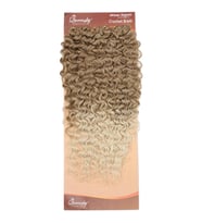 QueenSky Afro Dalgası Saç - 75cm - 240gr - Kumral Platin Ombre