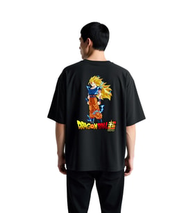 Erkek Oversize Tişört Anime Karakteri Baskılı Grafik Desenli Rahat Kesim Günlük Giyim Modern Şık