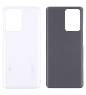 Xiaomi 11T Pro Uyumlu Arka Pil Batarya Kapağı Cam 2107113SG 2107113SI 2107113SR (Beyaz)