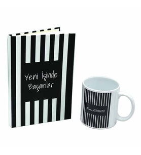 Yeni İşinde Başarlar Defter Bardak Seti