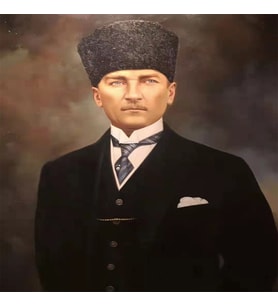 Ulu Önder Atatürk 2 Sayılarla Boyama Seti Canvas Kasnaklı 40 x 50 cm