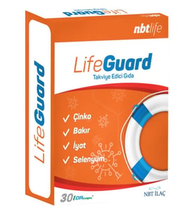 Nbt Life Lifeguard 30 Kapsül Çinko, Bakır, İyot, Selenyum İçeren Takviye Edici Gıda Türkiye Menşeli