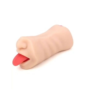 Ağız ve Vajina Girişli Stroker Mastürbatör