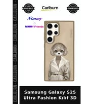 Samsung Galaxy S25 Ultra Fashion Kılıf 3D Cep Aksesuarı Köpek Figürlü Nakışlı Aksesuar