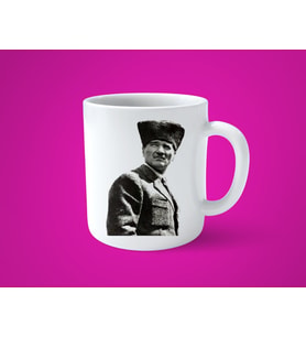 Öğretmenlere Özel Atatürk Resimli Baskılı Kupa Bardak