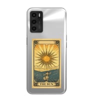 Oppo A16 / A55 Uyumlu The Sun Tarot Tasarımlı Şeffaf Telefon Kılıfı