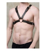 Çapraz Erkek Göğüs Harness (Siyah)