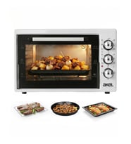 Akel AF340L 34lt Beyaz Mini/Midi Fırın, Aydınlatmalı, Zaman Ayarlı, Izgara & Fırın, 2 Tepsi 1 Tel Izgara
