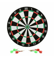 43 cm Çift Taraflı Büyük Dart Seti 6 İğneli Ok Seti Dahil Profesyonel Görünümlü Klasik Hedef Oyun Seti